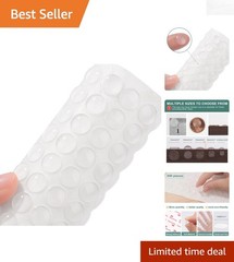 Eco-Friendly 200pcs 0.4in Self-Adhesive Rubber Cabinet Bumpers for Noise Control