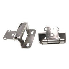 Amerock Bright Nickel Partial Wrap Hinges 1/2″ Overlay Self-Closing BPR755014