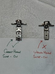 GRASS Hinge 1006-30 and Base Plate 0300-301 00 for Inset on Face Frame Cabinets