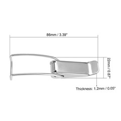 201 Stainless Steel Spring Loaded Toggle Latch Tackle Clamp 86mm 10pcs