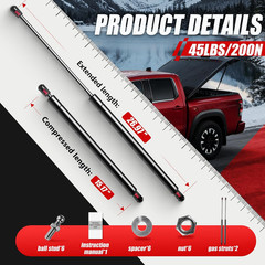 St270Edi-45 27In 45Lb per 200N Gas Strut Shock Lift Support for Tonneau Cover Un