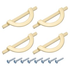 4Pcs 3.78 Inch Kitchen Cabinet Handles with Screws Gold