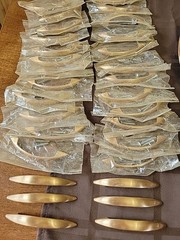 30 Vintage Gold Tone Satin Finish Cabinet Hardware