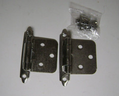 Cabinet Door Hinge Overlay Kitchen Cupboard Face Mount Hinges Close 6 Pack