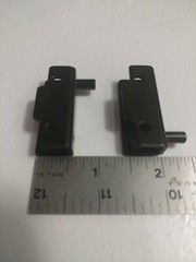Glass Door Pivot Hinges – Satin Black – 2 Pair – Lot# 1021
