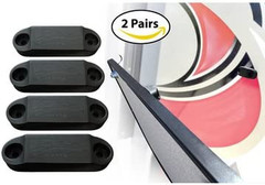 RV Magnetic Door Catch – Black 2-Pair – Strong Magnetic Hold, Rust Proof, Black
