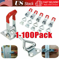 Heavy Duty Steel Toggle Latch Catches Adjustable Lock Clamp For Boxes Case New