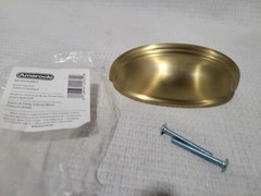 Amerock cup pull 3 4 inch champagne bronze cabinet handle BP36640BBZ