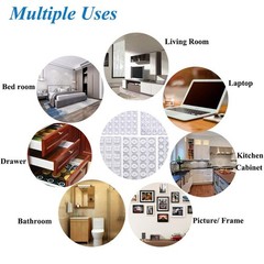 272 Pcs Clear Cabinet Door Bumpers Self Adhesive Noise Dampening Pads