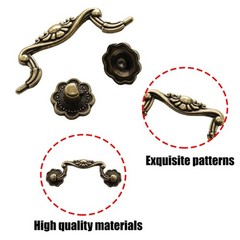 8 Pcs 3 Inch P01 Drop Drawer Handles Antique Brass(Gold) Cabinet Handle Drawer P