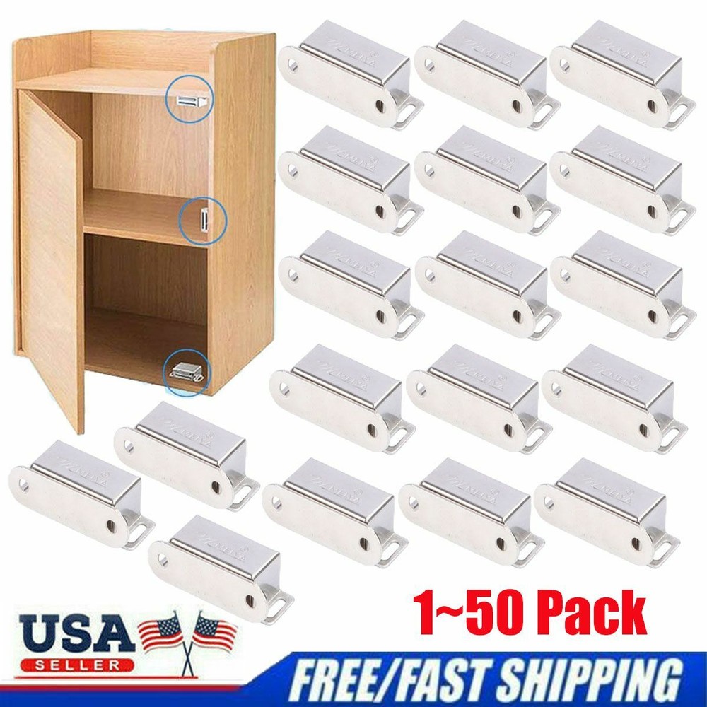 1~50 pack Magnetic Cabinet & Door Latch Catch Closures Kitchen Cabinet Cupboard