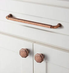 Goo-Ki 6 Pack 3 Inch （76mm） Hole Center Cabinet Pulls Antique Copper Zinc Alloy