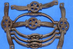Lone Star Design Cabinet Hardware Pulls Handles Cast Iron, 6 inch, HW-75
