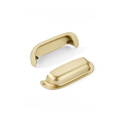 10 PCS 3 Inch 76mm Hole Center Retro Brushed Gold Drawer Pulls Cabinet Bin