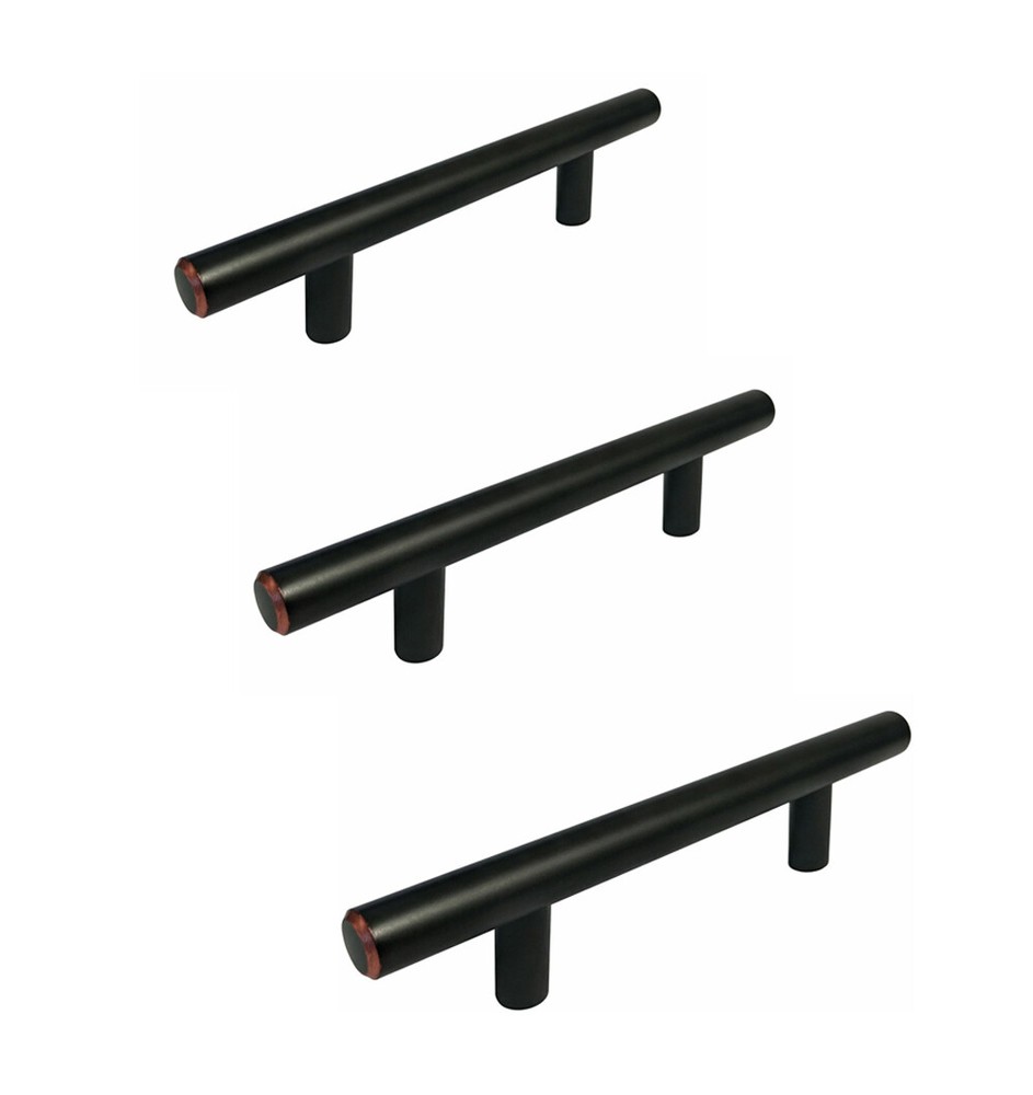 Dark Oil Rubbed Bronze Bar Pulls Kitchen Cabinet Door Handles Drawer 3″ 3 3/4″ 5