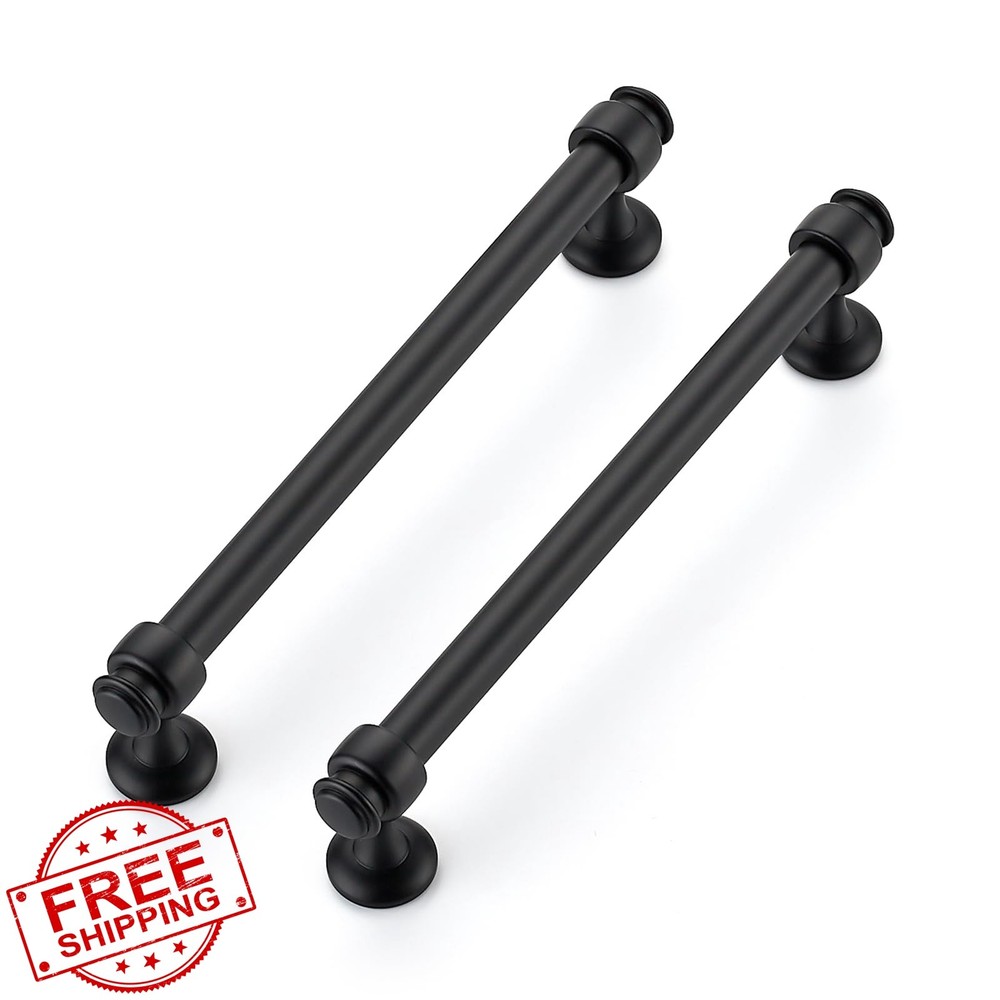 Ravinte Decor Black 24pk Cabinet Handles 6-1/4″