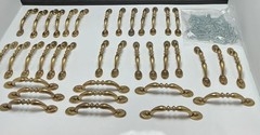 4.5” Brass Cabinet Door Drawer Pull Lot 37 Vintage By Amerock 1303-1 Cottagecore