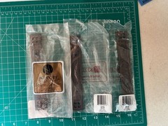 New 2-pack lot Keeler Kingston Antique Satin Bronze Rectangular Backplate 3″ CC