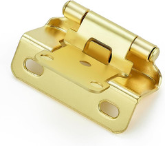 JOYDECOR 60 Pack Gold Self-Close Cabinet Hinges for Kitchen Cabinet Doors