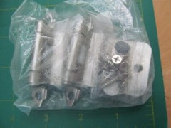 Lot of 12 Cosmas Satin Nickle 17128-SN Hinges (6 2 Packs) New Cabinet 3/8” inset