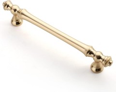 Asidrama 20 Pack 5 Inch(128mm) Brushed Brass Kitchen Cabinet Handles, Gold Cabin