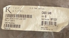 Lot Of Six (6)Top Knobs M1131 Hidra Pull 5 1/16″ (c-c) Brushed Satin Nickel