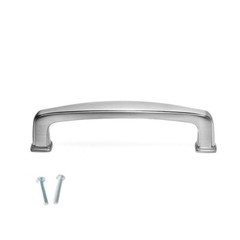 Kitchen Bath Knox Cabinet Hardware Pull 96mm 3.75 Inch SN Nickel 623SN East West