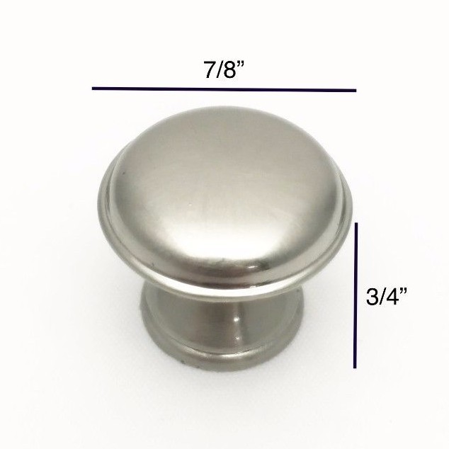 Qty 10 Brushed Satin Nickel Bathroom Vanity Drawer Closet Knob Hardware Small