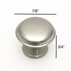 Qty 10 Brushed Satin Nickel Bathroom Vanity Drawer Closet Knob Hardware Small