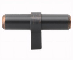 Glide Rite2-1/4 in. Steel Oil Rubbed Bronze Finish T-Bar Cabinet Knobs… X10