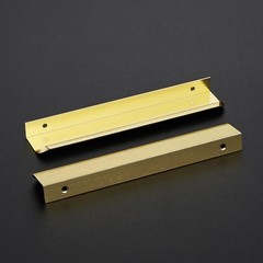 8 Pack Gold Cabinet Handles 7.8 Inch 200mm Finger Edge Pulls 6-1/4 Inch Hole …