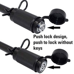 79634 Keyed Alike 5/8″ Trailer Hitch Lock Set with Extra Long 3-1/4″ Span,