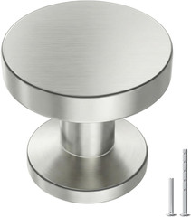 20 Pack Brushed Brass Cabinet Knobs round Gold Drawer Knobs Kitchen Cabinet Hand