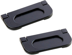3” Recessed Type Furniture Wardrobe Drawer Pull Handle Flat Black Cabinet Flush