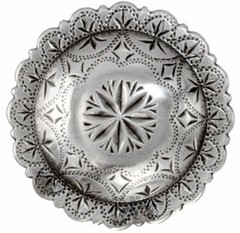 Western Lodge Cabin Kitchen Decor ANTIQUE Windrose Concho Drawer Pulls Set of 6