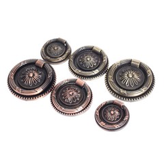 Zinc Alloy Drawer Pull Knobs Ancient Bronze European Style Drawer Door Handles