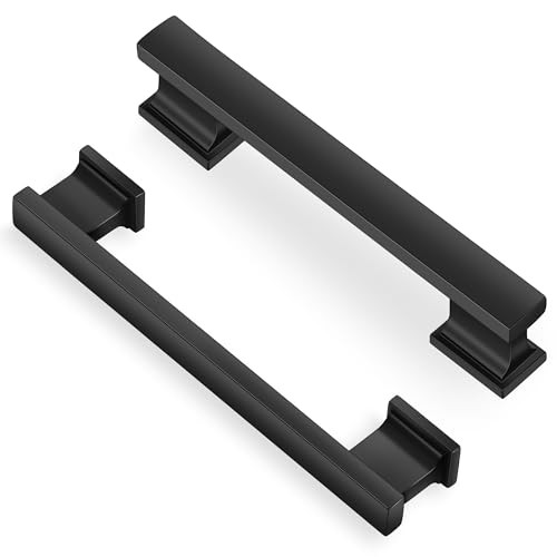 Pack.75 Inch(96mm) Hole Center Kitchen 3.75 Inch Hole Center 3 Matte Black