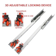 6 Pair of 16 Inch Undermount Soft Close Drawer Slides