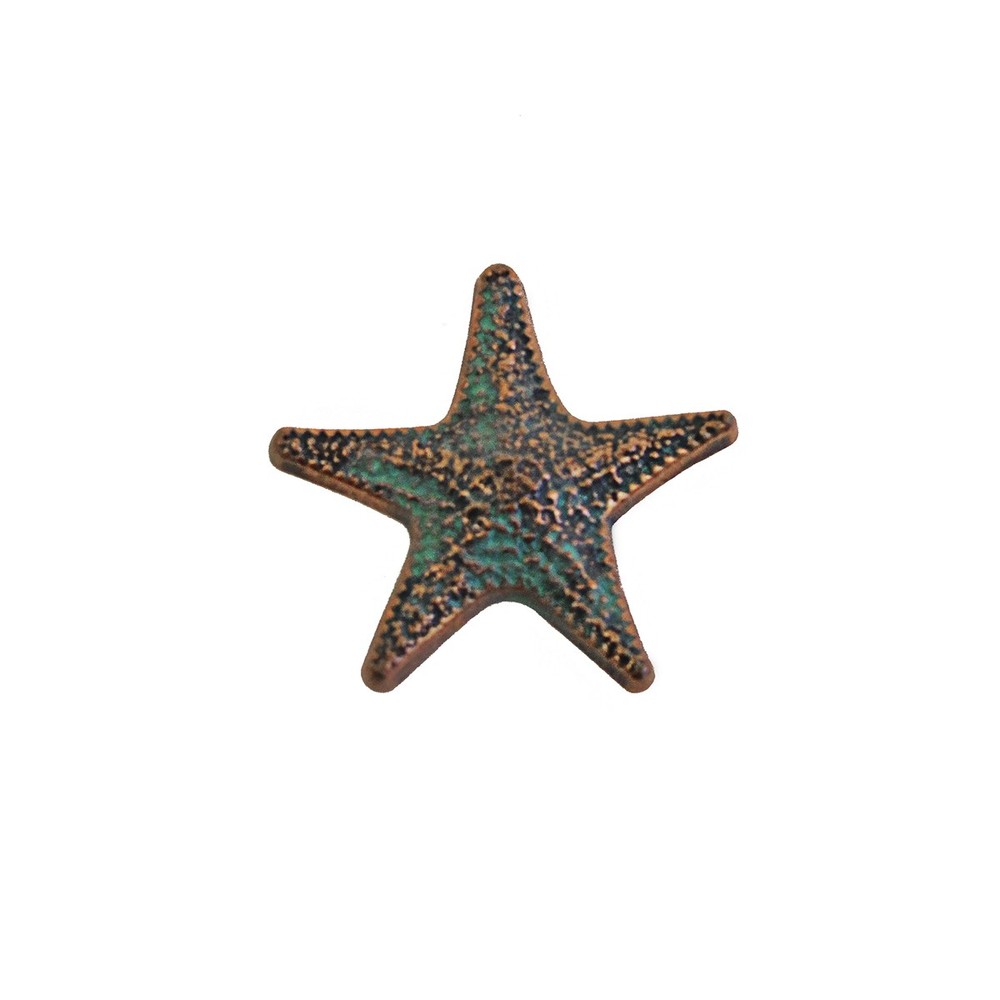 Metal Verdigris Starfish Cabinet Door Drawer Knob Pull Hardware Nautical Decor
