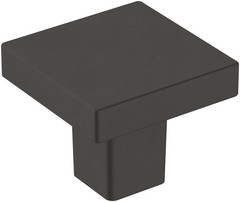 Amerock BP36905 Monument 1-3/16 Inch Square Cabinet Knob – Black