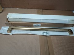 New Sumner Street Hardware Vail Appliance 16 in. Satin Brass Pull Gold RL063408
