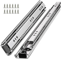 260 Lbs Heavy Duty Drawer Slides 1 Pair 8 10 12 14 16 18 20 24 26 30 32 40 In…