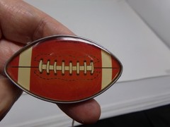 New Set/4 Open Road Sports Football Shape Drawer/Cabinet Knobs/Pulls-Brown
