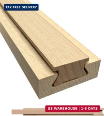 Wood Drawer Slides 16 Inches Bottom Mount Replacement, Solid Wooden Drawer Runne