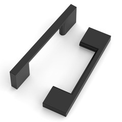 10 Pack 3 Inch 76mm Hole Centers Matte Black Cabinet Pulls Zinc Alloy Drawer