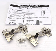 4 Hinge Pack Full Overlay Self-Closing Concealed 105 degree / Frameless Cabinets