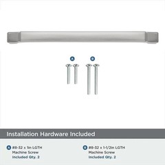 khtumeware 10-Pack 3-1/2 Inch Square 3-1/2″(89mm) Hole Center, Brushed Nickel
