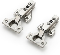 1 Pair 2 Packs Full Overlay Cabinet Door Hinges,105 Degree Adjustable Concealed