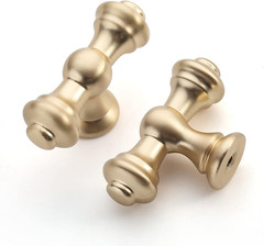 30 Pack Elegant Brushed Brass Cabinet Knobs – Stylish Gold Drawer Hardware