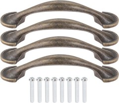 4Pcs Classic Cabinet Handles Closet Door Drawer Cupboard Wardrobe Dresser Pull